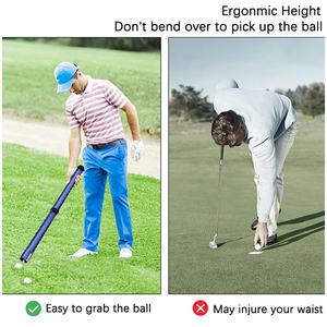 Recogedor DE PELOTAS DE Golf de aluminio de alta calidad, herramienta de colector de Golf, pelotas de Golf, Shagger Grabber, recogedor de bolas de montaje de tubo superior - Product Image 6