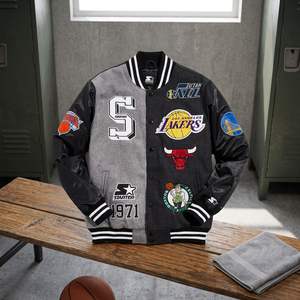 Varsity Jacket College Jacket con estampado deseado en la parte delantera/trasera Training Jacket Sports Club - Product Image 3