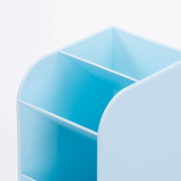 Stylos de bureau personnalisés, accessoires de bureau, rangement de papeterie scolaire, porte-stylos en plastique, organisateurs pour bureau