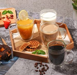 Taza de vidrio de doble pared personalizada para café Espresso, alta borosilicato, fábrica China - Product Image 4