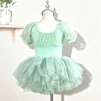 Jupe tutu colorée à manches bouffantes pour filles, tutu de ballet pour enfants