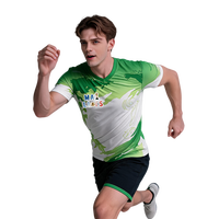 Auf Lager Atmungsaktive Schnelltrocknende Kurzarm-Fußballtrikots mit Individueller Spielername- und Nummernbedruckung für Teams und Vereine (Polyester 180g)