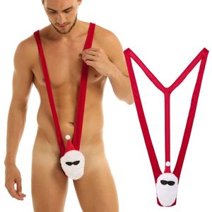 Sous-vêtements <span class=keywords><strong>sexy</strong></span> en velours doux pour <span class=keywords><strong>homme</strong></span>, lingerie de Noël, costume <span class=keywords><strong>sexy</strong></span> de Père Noël, string en forme de V profond - Product Image 3