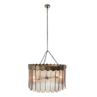 American Retro Lights Luxury Restaurant bar Nordic Minimalist Rectangular Design Lustre Indoor Pendant Brass Chandelier