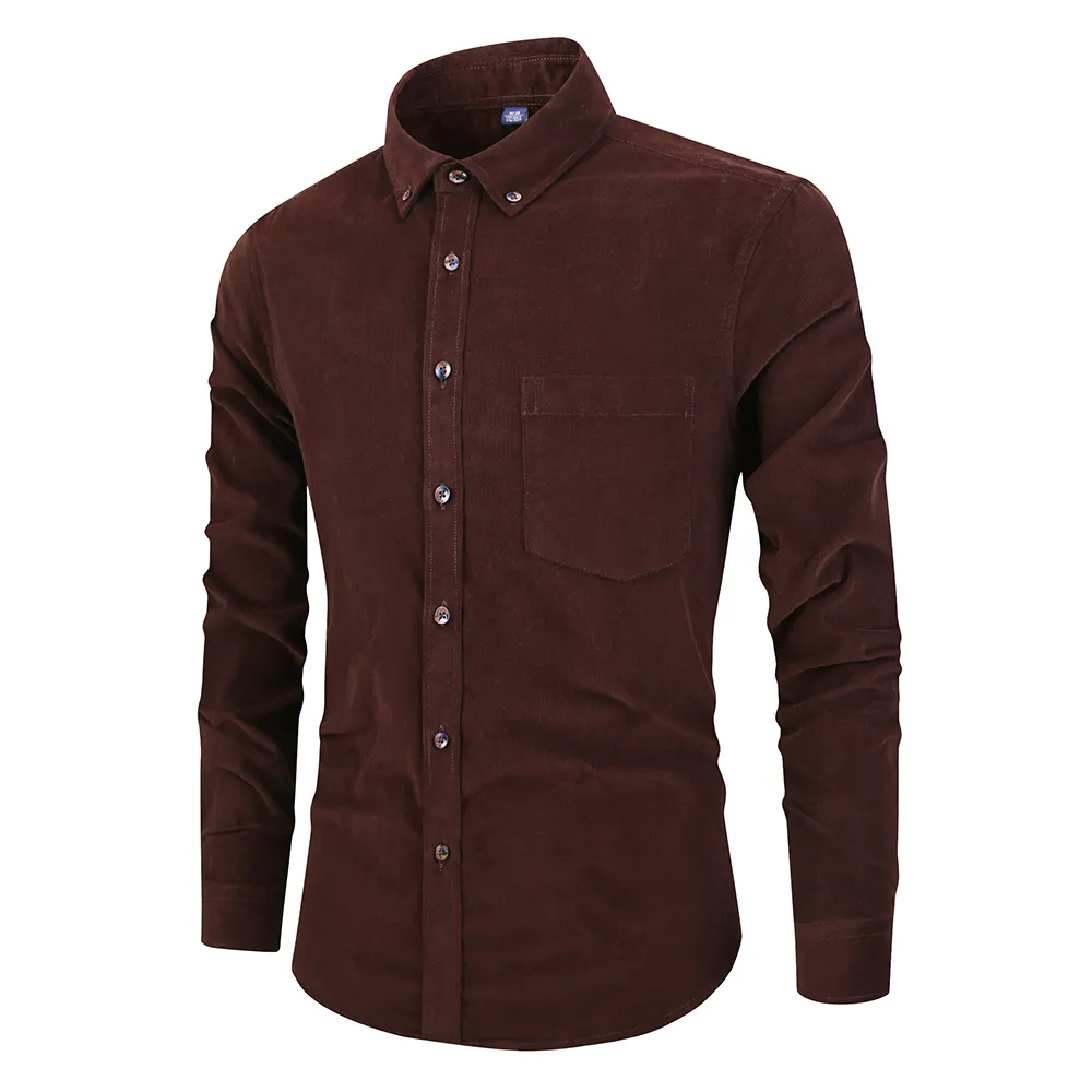 Oem Heren Heren Grote Maat Katoen Corduroy Kleding Shirt In Heren Overhemden