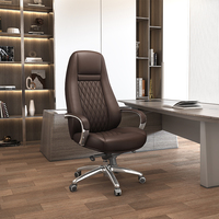 Fauteuils de bureau de direction pivotants ergonomiques modernes à dossier haut en cuir PU FURICCO