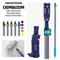 Connecteur de pince télescopique universel robuste à angle réglable pour pinceaux de peinture, idéal pour la peinture de plafonds, OEM DIY