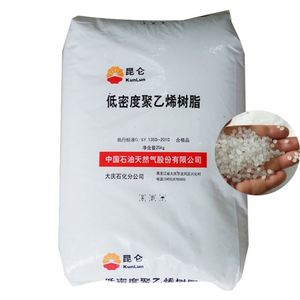 Revêtement de granules de la résine 18G 19G de LDPE de polyéthylène de basse densité de Vierge formant la poudre de moulage de catégorie de film de sac du LDPE 25kg - Product Image 1