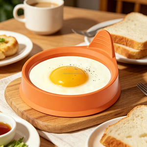 Paquete de 2 moldes de silicona para huevos, sin BPA, antiadherentes, resistentes al calor hasta 500 grados ° Utensilio para desayunos con freidora de aire F - Product Image 3