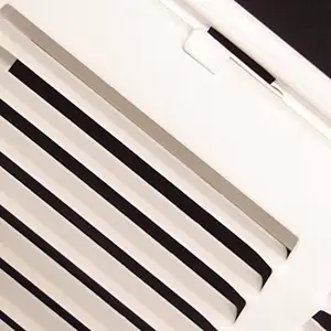 Square Air Vent ABS Grille Cover White Soffit VentためBathroom Office Kitchen Ventilation Air出口