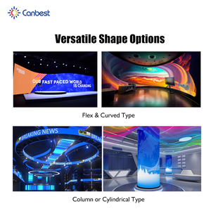 P0.9 p1.2 p1.5 p1.8 P2 p2.5 P3 P4 canbest kỹ thuật số linh hoạt cong mềm LED hiển thị màn hình cột xi lanh vòng tròn video tường - Product Image 3
