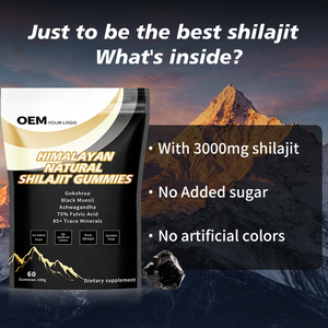 Gummies de Shilajit Pur de l'Himalaya OEM – Complément Alimentaire de Haute Qualité pour Améliorer l'Énergie, la Santé Cardiaque et Circulatoire - Product Image 3