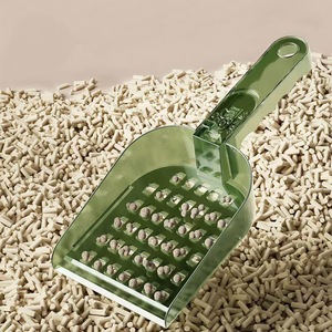 Pelle à litière multifonctionnelle grande taille avec tamis pour litière tofu et bentonite, outil de nettoyage pour animaux de compagnie, en PP rectangulaire - Product Image 4