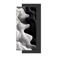 Peintures décoratives de porche de luxe modernes, impressions d'art moderne haut de gamme, peintures murales abstraites avec éclairage LED