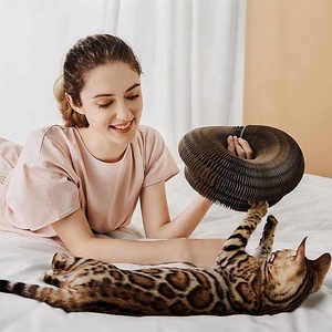 Faltbares Katzen spielzeug mit einem Bell Wear-Resistant Non-Shedding <span class=keywords><strong>Cat</strong></span> Scratch Board Perfektes Werkzeug für <span class=keywords><strong>Cat</strong></span> Trees & Scratcher Board - Product Image 4