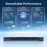 Serveur en rack 1U DL360 Gen11 pour le calcul en nuage, la virtualisation, les bases de données, l'IA, l'hébergement Web, serveur double Xeon Scalable DDR5 NVMe