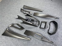 Kits d'accessoires d'intérieur de voiture en fibre de carbone véritable sèche pour Lamborghini Aventador LP700 Accessoires de volant en fibre de carbone