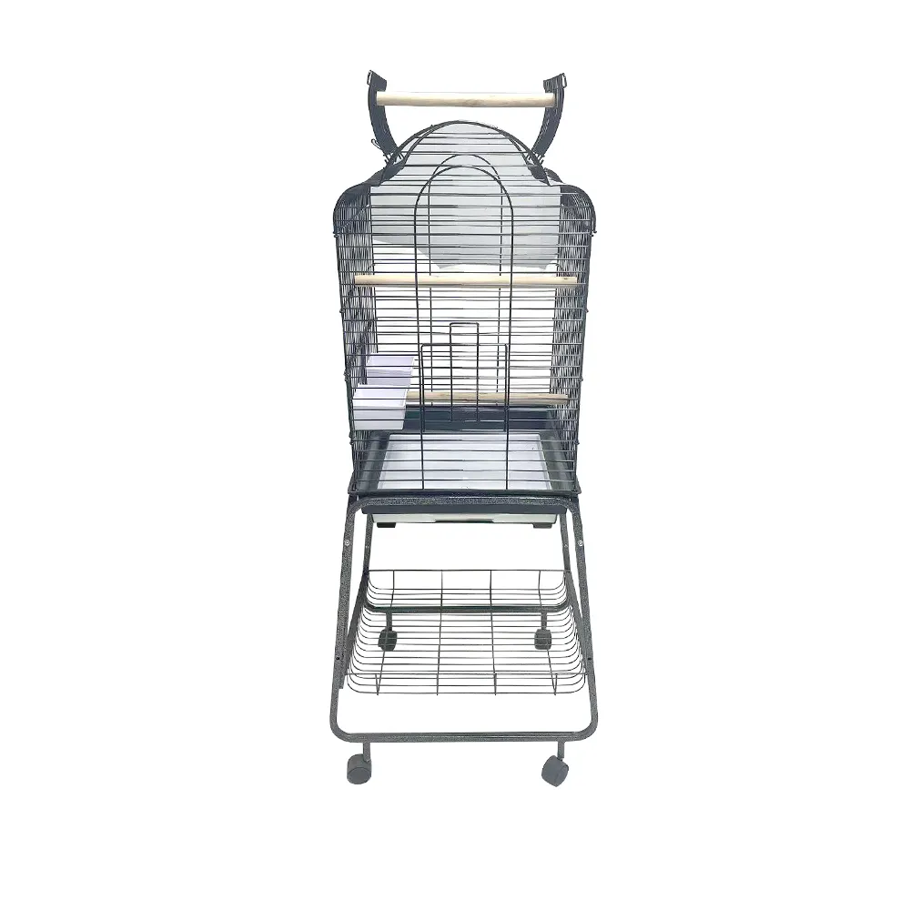 Cage à oiseaux grande taille en métal de meilleure qualité cage pour animaux de compagnie cage pour animaux de compagnie transporteur alimentation des oiseaux grande cage à oiseaux pliable