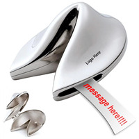 Boîte à souvenirs porte-bonheur en métal plaqué argent moulé sous pression, inaltérable, avec porte-bribe et message, pour décoration intérieure