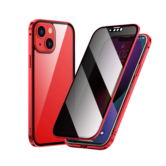 Privacy Phone Case for iPhone 15 14 13 12 Pro Max Anti Peep Cell Phone Cover Privacy Glass New Mobile Phone Bags MPC01
