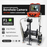 High Resolution 360 Degree Rotating HD Video Downhole Borehole Inspection Camera System for Deep Well and Pipeline Detection