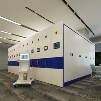 Système d'étagère de classement d'archives intelligent Armoire mécanique mobile compacte pour bureau atelier école bibliothèque rayonnage