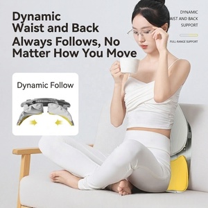 Coussin lombaire dynamique |   Support lombaire à 4 points réglable Super Rebound |   Conception à 4 feuilles pour le soulagement des douleurs lombaires au bureau et en voiture - Product Image 5