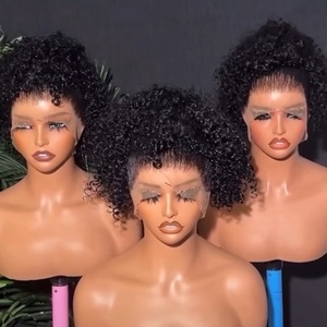 250% Burmese <strong>Pixie</strong> Curly HD Lace Frontal <strong>Wig</strong> Raw Original Human Hair HD Lace Front Kinky Curly Glueless <strong>Wigs</strong> Human Hair <strong>Wigs</strong> - Product Image 5