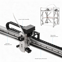 Imprimante 3D industrielle AX D1000PRO 1000x1000x1000mm, plateforme anti-chute haute température, nivellement automatique, WiFi, 2 microns, lumière tricolore