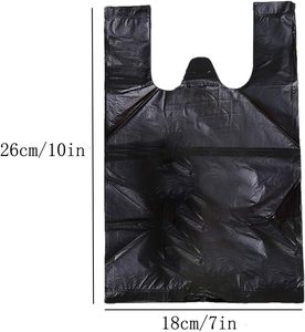 Huamaohengchun <b>Small</b> <b>Black</b> Plastic Trash <b>Bags</b> with Handles for Feminine Tampons Hygiene Products Disposal - Product Image 2