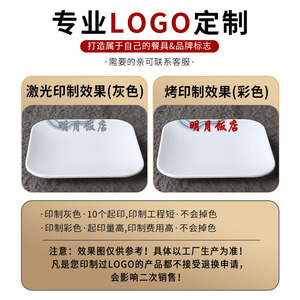 Assiettes carrées en mélamine 16-18,9 cm, imitation porcelaine durable, pour hôtels et restaurants, idéales pour les plats froids et les sautés. - Product Image 4