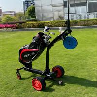 Chariot de golf électrique à quatre roues avec capacité de charge de 30 kg, autonomie de 35-40 km, moteur de 500 W, cadre en fer - Chariot de golf télécommandé