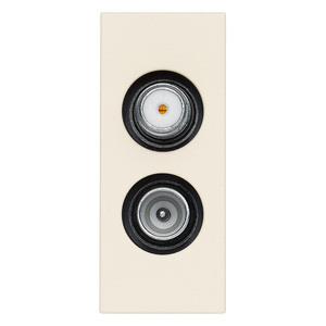 Prise TV-RD-SAT 2 sorties Hemp 4,6x2,7x5,6 cm Accessoire de câblage - Product Image 1