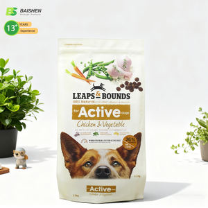 Saco de Embalagem Personalizado Grande com Reforço Lateral e Quádrupla Vedação para Ração de Cães e Gatos, Embalagem Stand-up para Alimentos de Animais - Product Image 3