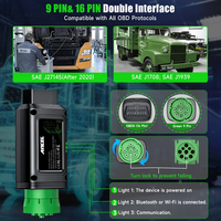 ANCEL HD110 Diesel Heavy Duty Truck Scanner All System DPF Regen para Detroit Paccar Diagnostic Scan Tool 9/12 Pin