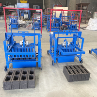 Ligne de production de briques en béton creux mobile compacte 3-45Direct avec moteur central intégré, sans briques