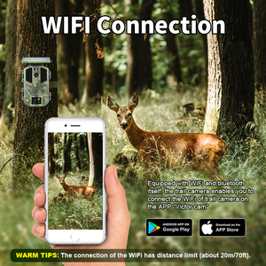 4K/30fps hỗ trợ pin lithium chạy bằng năng lượng mặt trời ngoài trời 4G săn bắn hồng ngoại nhìn đêm không dây trò chơi săn bắn Camera - Product Image 5