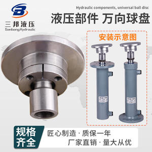 Soporte Universal para Cilindro Hidráulico con Cabezal de Bola y Brida con Ángulo Inferior para Gatos Hidráulicos, Mecanismo de Copa de Bola - Product Image 4