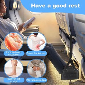 Repose-pieds de voyage d'avion portable de qualité supérieure hauteur réglable hamac en nylon accessoire de cabine vols faits - Product Image 2