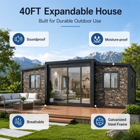 Maison modulaire préfabriquée de luxe, résistante au vent, antisismique, extensible, à installation rapide, 3 chambres, en conteneur