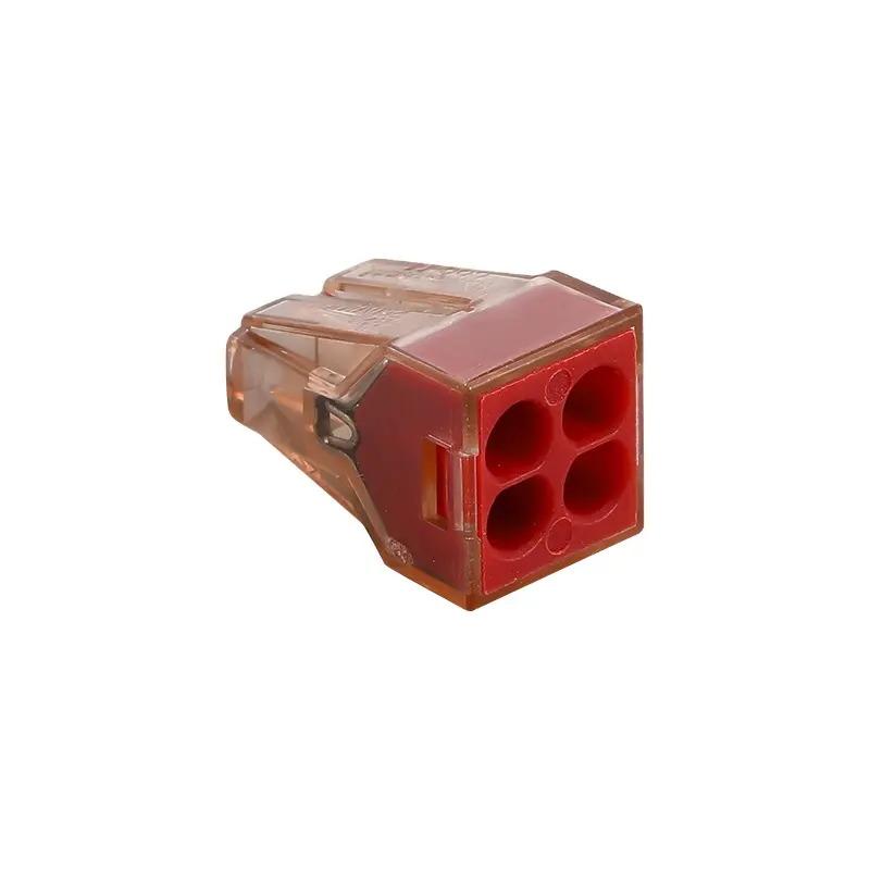 Konektor kopling cepat kabel konduktor 4P 4 cara Mini Universal