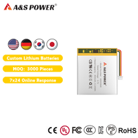 UL2054 553640 Baterai Lithium Polymer Isi Ulang Baterai Lipo 3.7V 850mAh untuk Pelacakan GPS