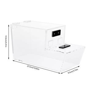 Boîte distributeur de bonbons en acrylique transparent portable personnalisée en usine Boîte de rangement pour collations - Product Image 4