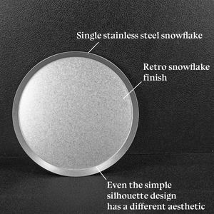 Assiette Plate Vintage en Acier Inoxydable, Plateau Rétro de Luxe Léger pour Plats Occidentaux, Desserts et Steaks, Angle Droit - Product Image 6