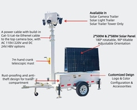 Remorque solaire Cctv d'urgence Opérations de sauvetage par inondation Caméras submersibles Vision nocturne Système 4G