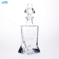 VISTA Regular Stock 700ml 750ml 800ml Direct Factory Wine Aerator Bottle Pourer Decanter Spout Glass Cork Brandy Screen Printing