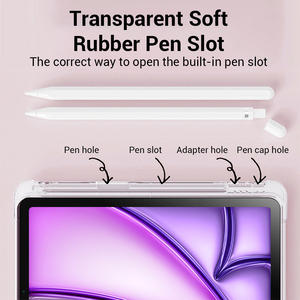 Custodie per Tablet traslucide con fondo rigido lato morbido per iPad custodia per iPad 10 per Galaxy <span class=keywords><strong>Tab</strong></span> <span class=keywords><strong>S8</strong></span> <span class=keywords><strong>Cover</strong></span> all'ingrosso di fabbrica - Product Image 6