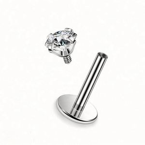 Nouveauté 2024 - Bijoux de piercing pour le corps en titane plaqué or vintage pour enfants, certifiés ASTM, zircon multicolore, F136 G23 - Product Image 3