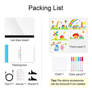 Tableau d'écriture lumineux créatif en acrylique LED – Cadeau de fête magique pour enfants – Tableau de <span class=keywords><strong>dessin</strong></span> LED pour enfants - Product Image 5