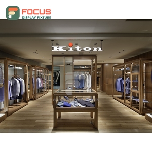 Contemporary Brand Store Recycled Material <b>Showcase</b> Cabinet Space Planning Chain Clothing Store - Product Image 2